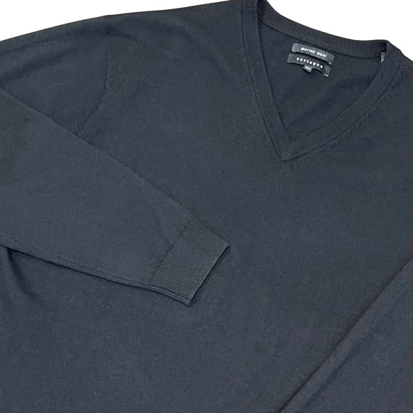 Castagne Other - Mens 100% Merino Wool Black V-Neck Sweater Winter Modern Staple Piece TALL XLT‎